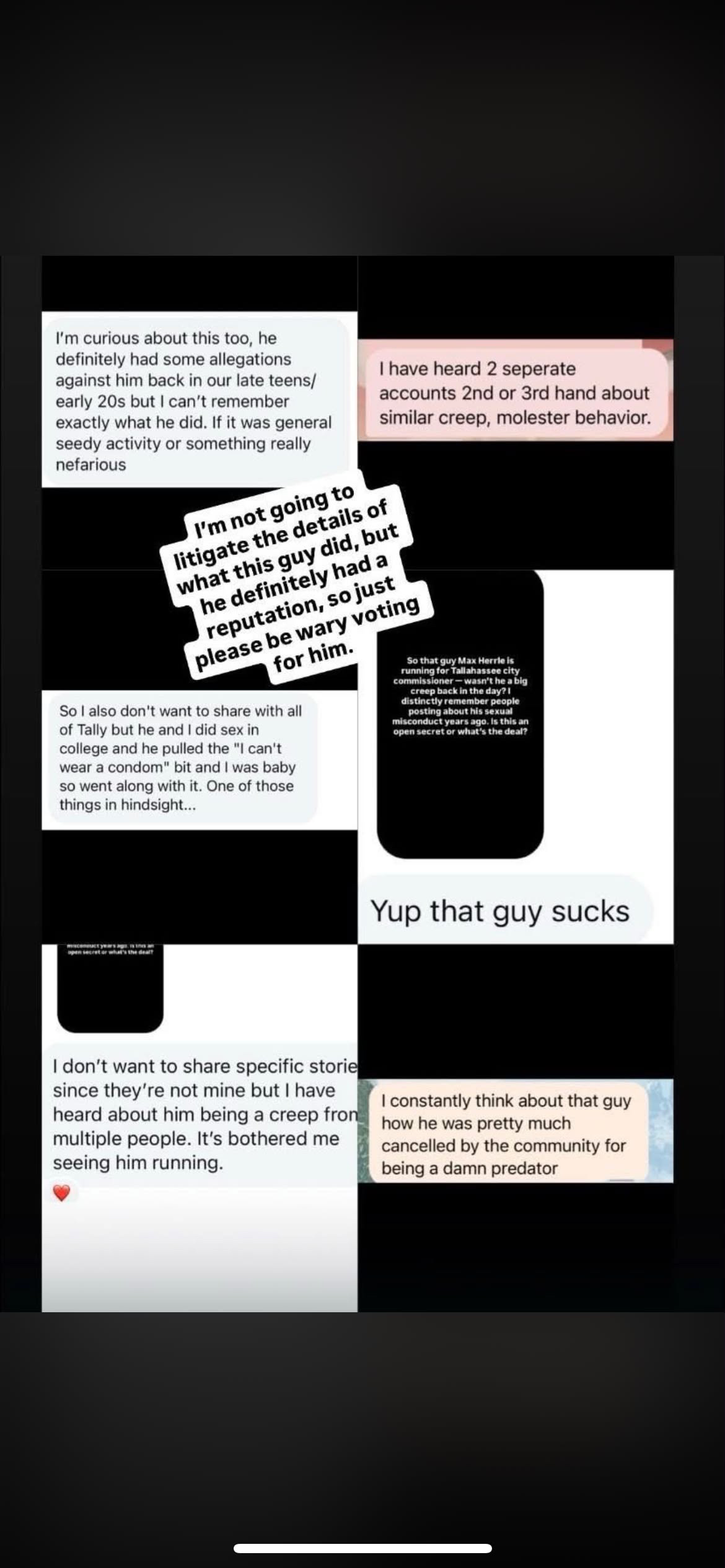 Direct message about Max Herrle